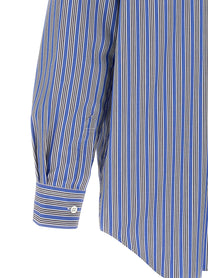 Comme Des Garcons Shirt Striped Shirt Blue