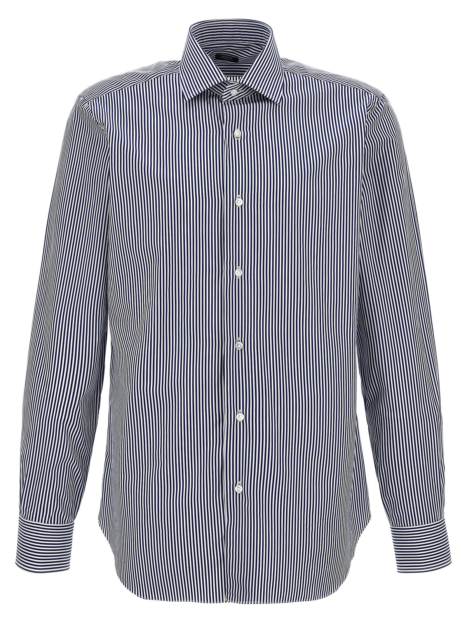 Barba Striped Shirt Blue