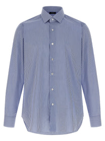 Barba Striped Shirt Blue