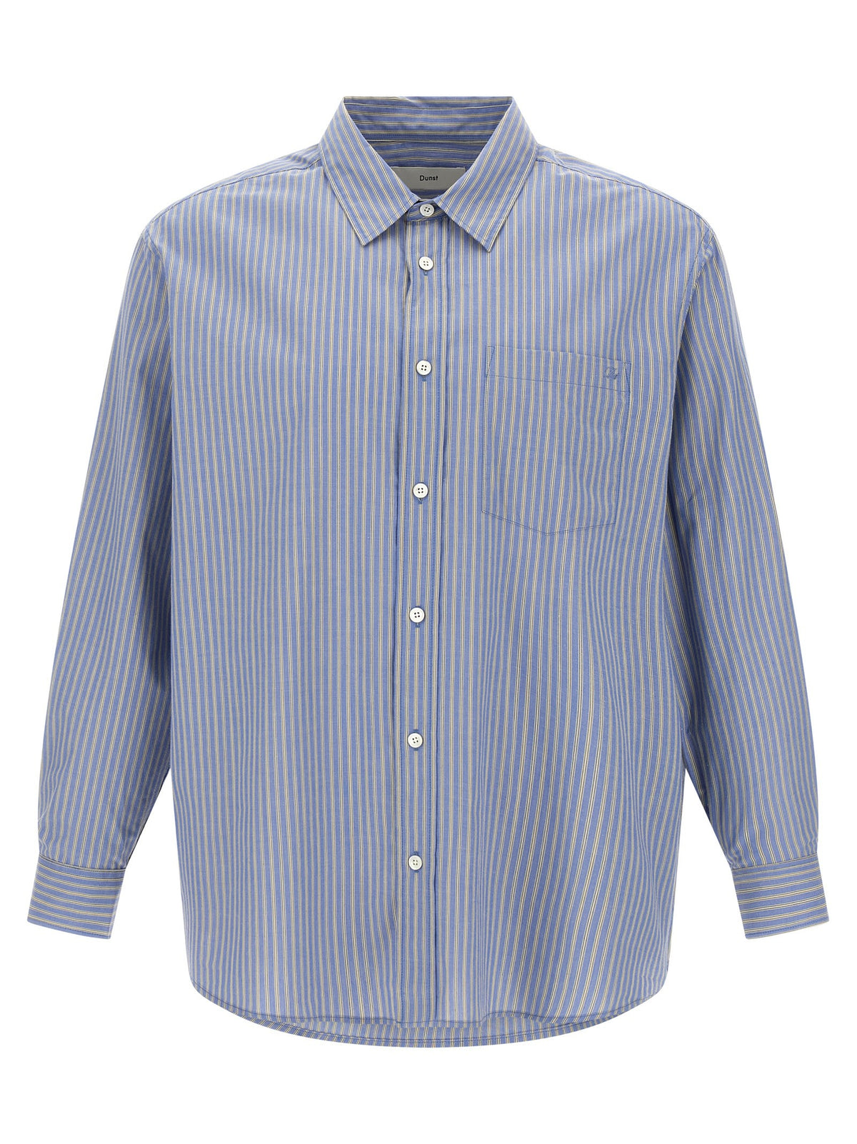 DUNST Striped Shirt Blue