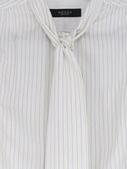 Gucci Women's Striped Silk Shirt White, view 3