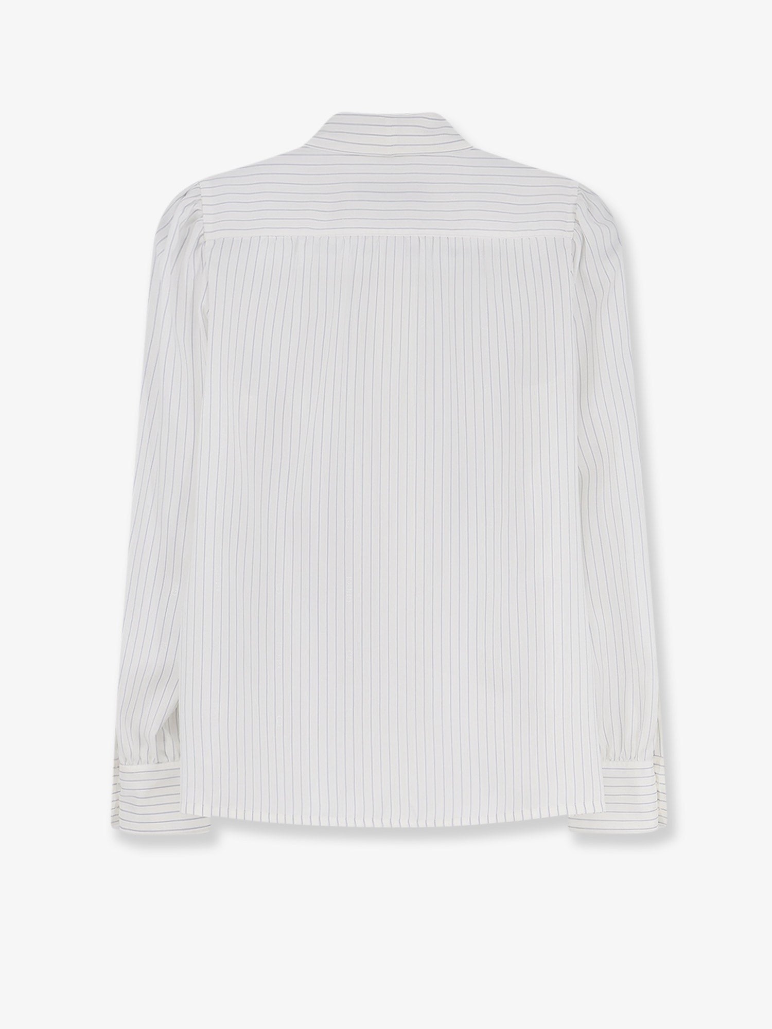 Gucci Women's Striped Silk Shirt White