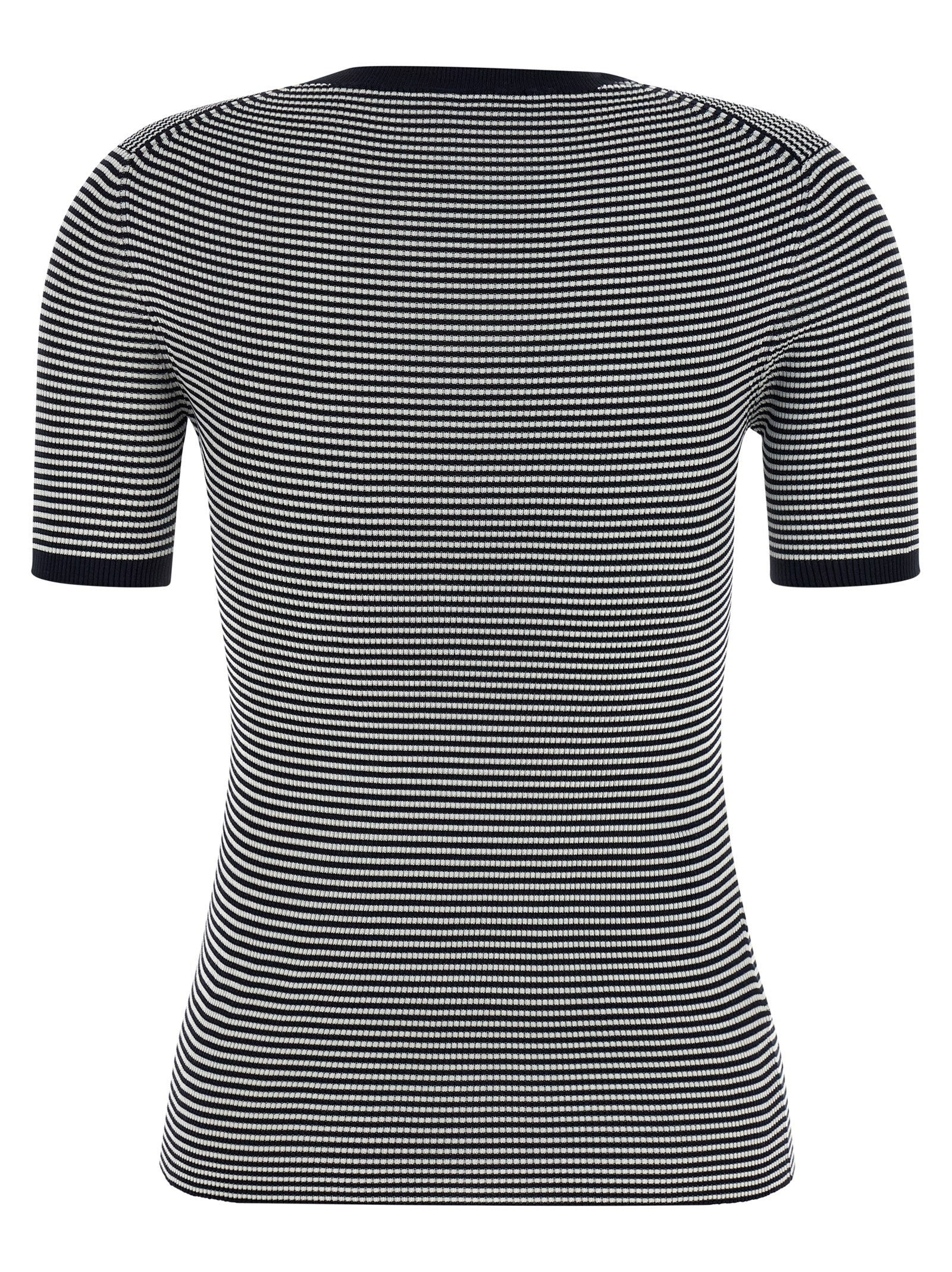 PRADA Striped Silk Shirt Blue