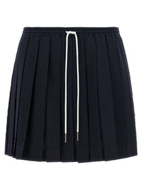 Thom Browne Striped Skirt Blue