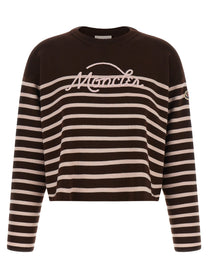Moncler Striped Sweater White