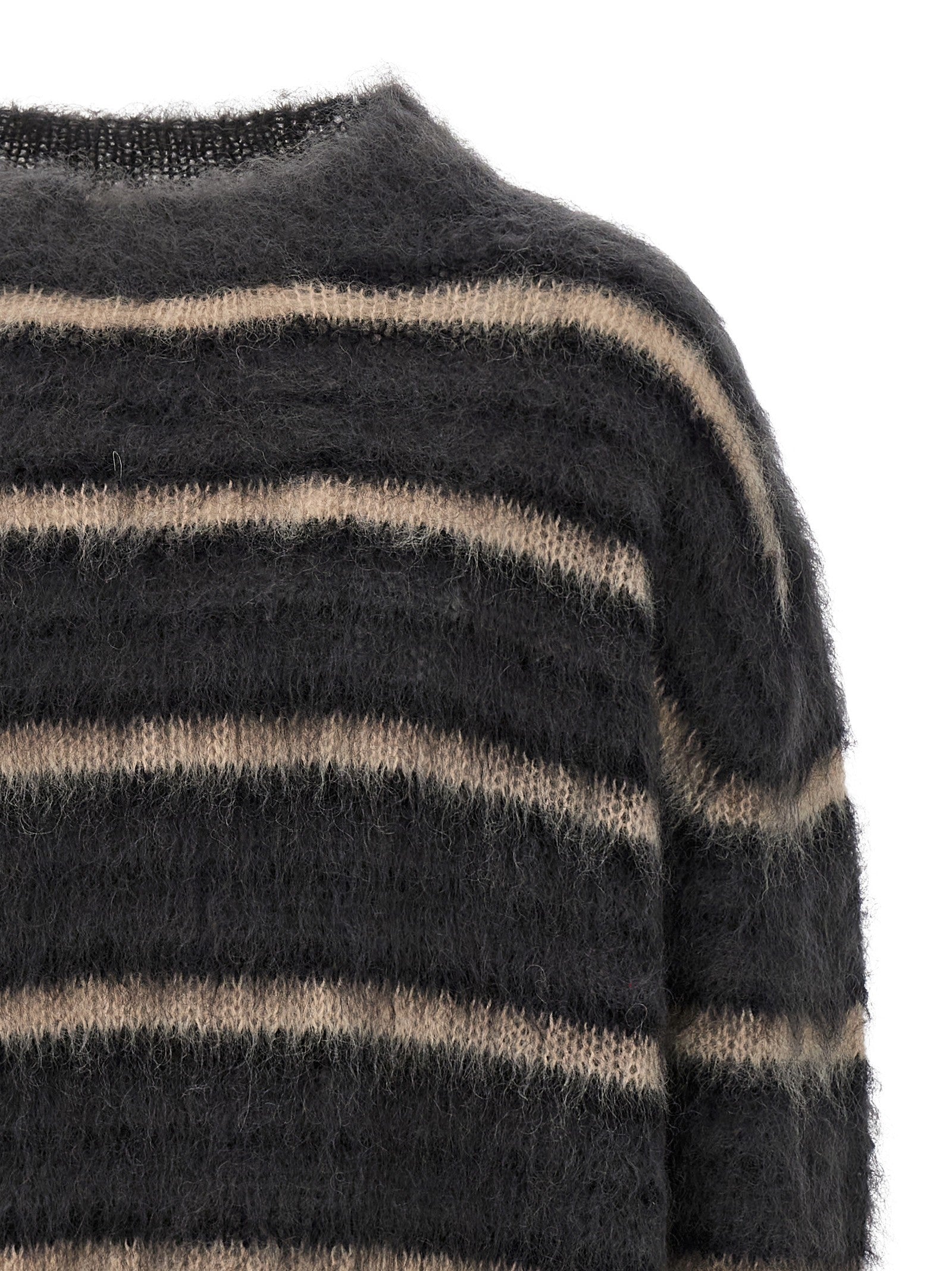 Marni Striped Sweater Grey