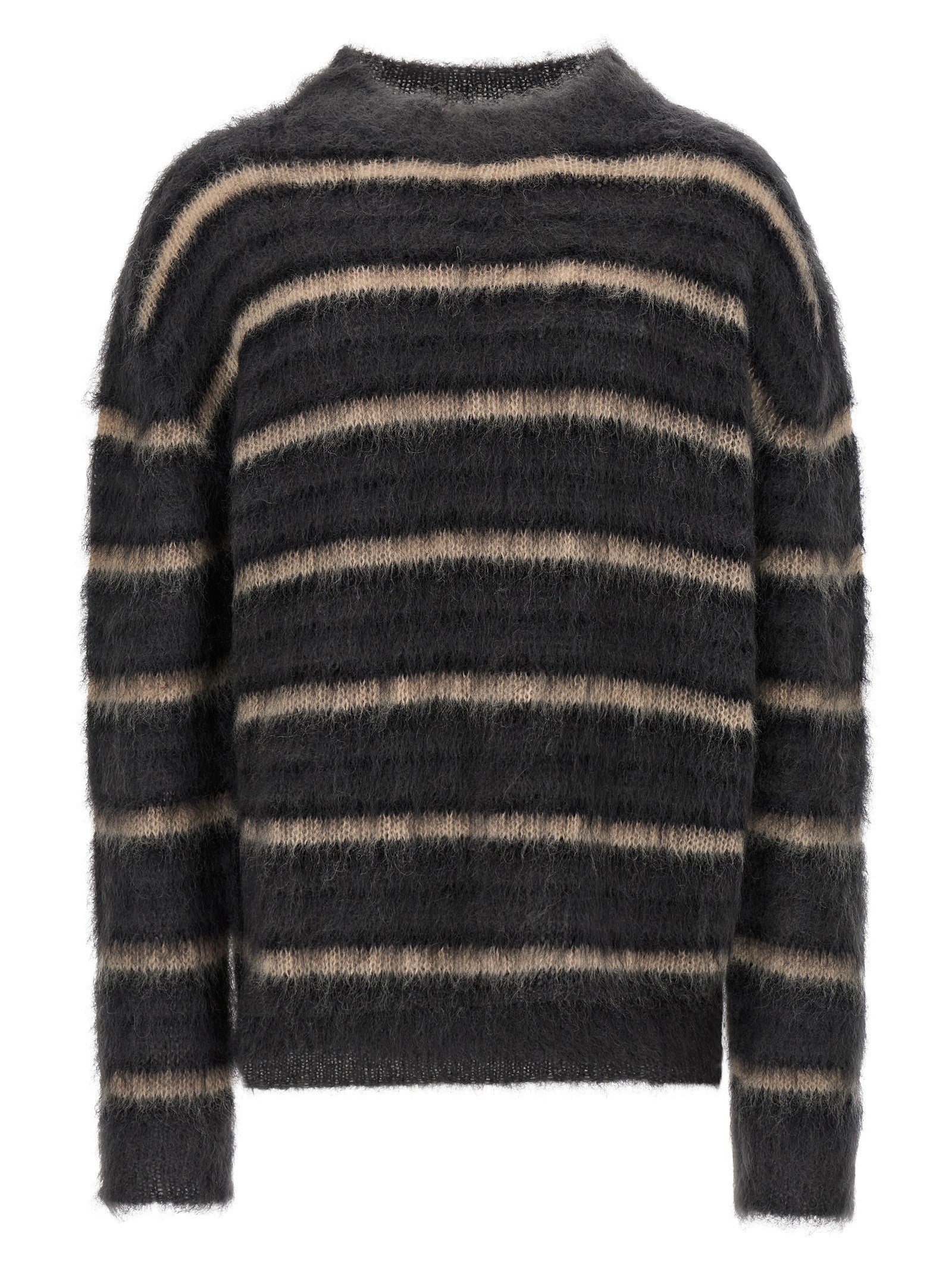 Marni Striped Sweater Grey