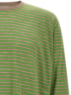 AURALEE Striped Sweater Green, view 3