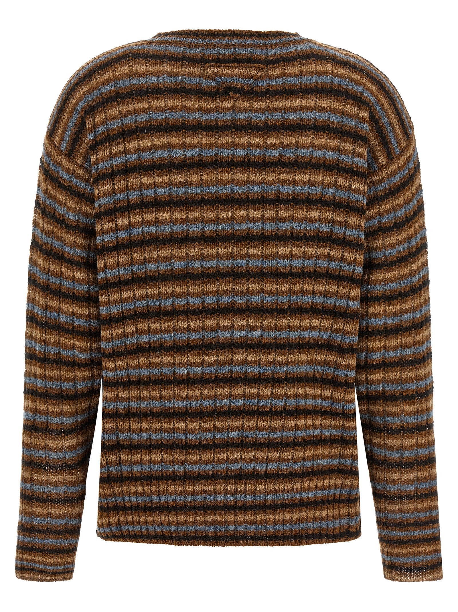 PRADA Striped Sweater Brown