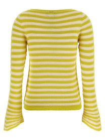 Twin Set Striped Sweater Yellow