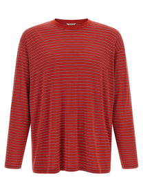 AURALEE Striped Sweater Red