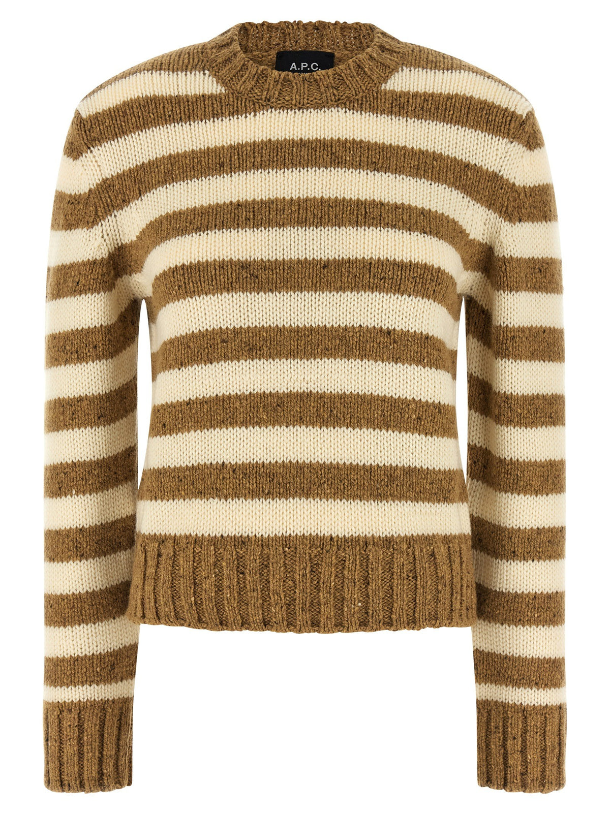 A.P.C Striped Sweater Brown