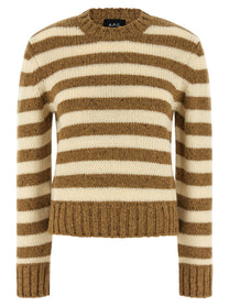 A.P.C Striped Sweater Brown