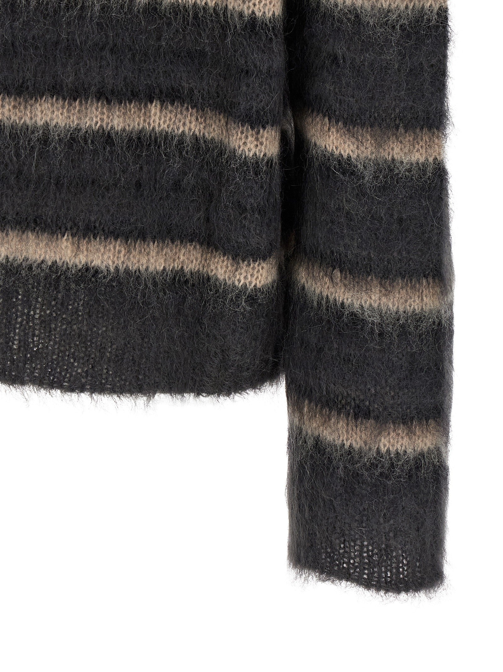 Marni Striped Sweater Grey
