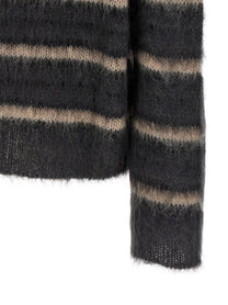 Marni Striped Sweater Grey