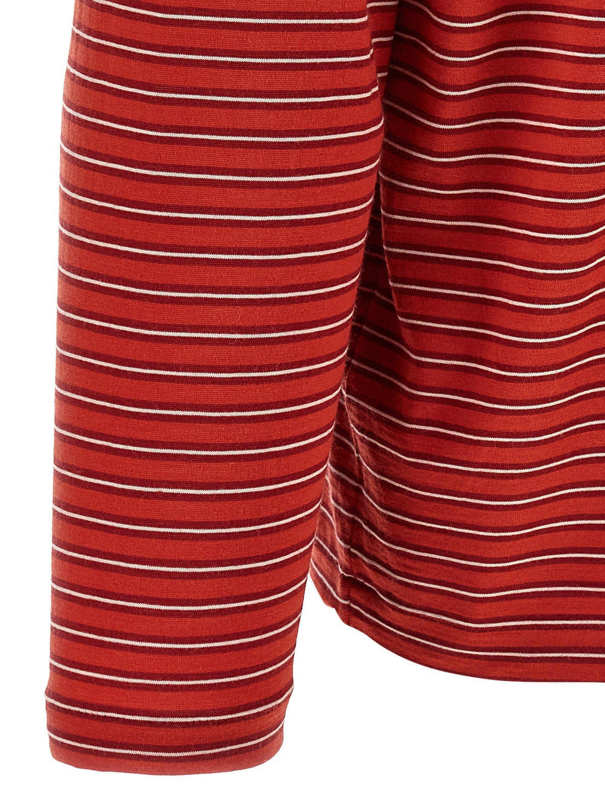 AURALEE Striped Sweater Red, view 4