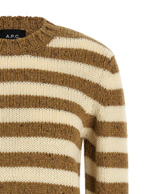 A.P.C Striped Sweater Brown