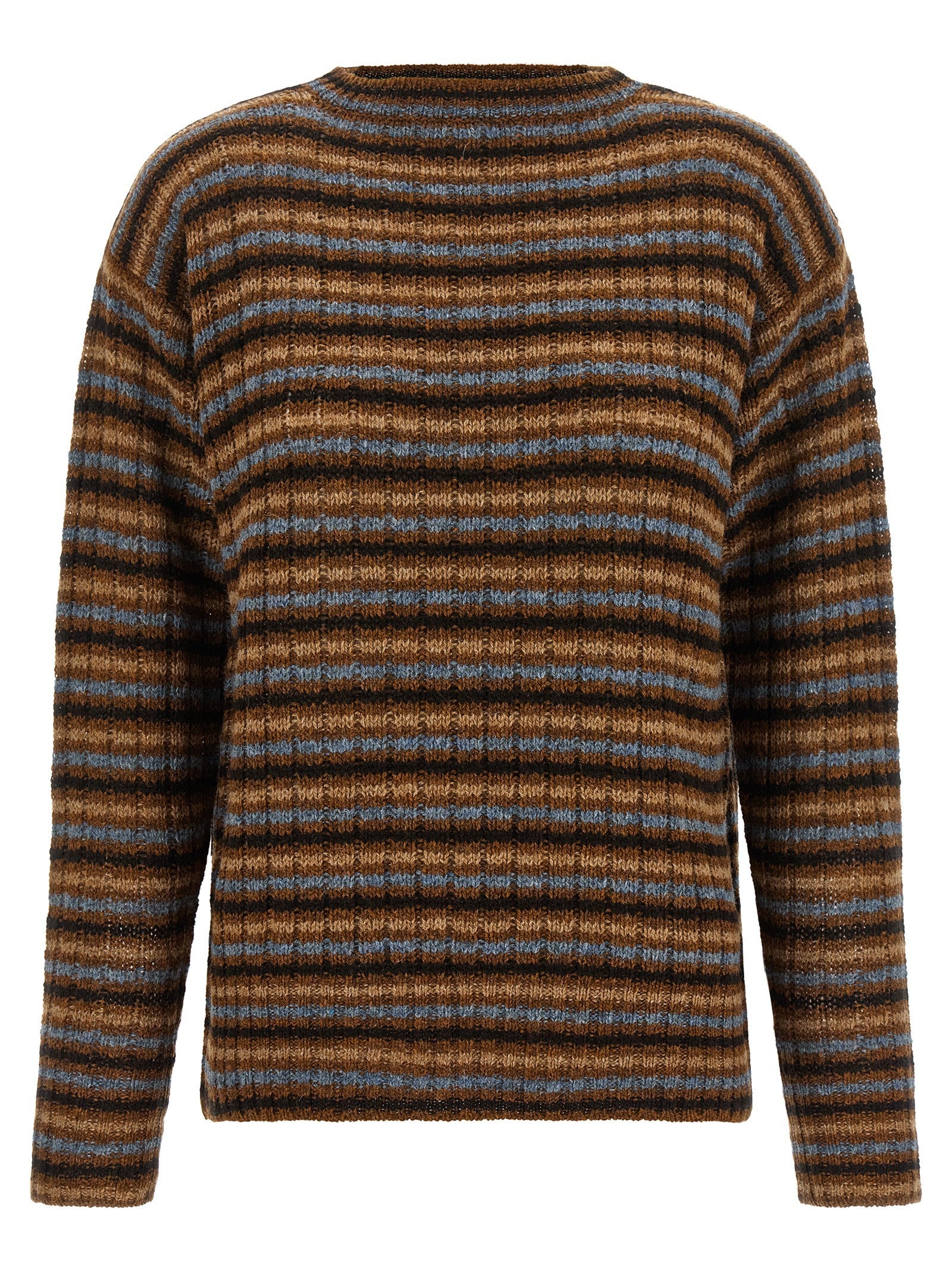 PRADA Striped Sweater Brown