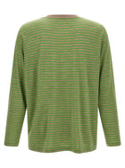 AURALEE Striped Sweater Green, view 2