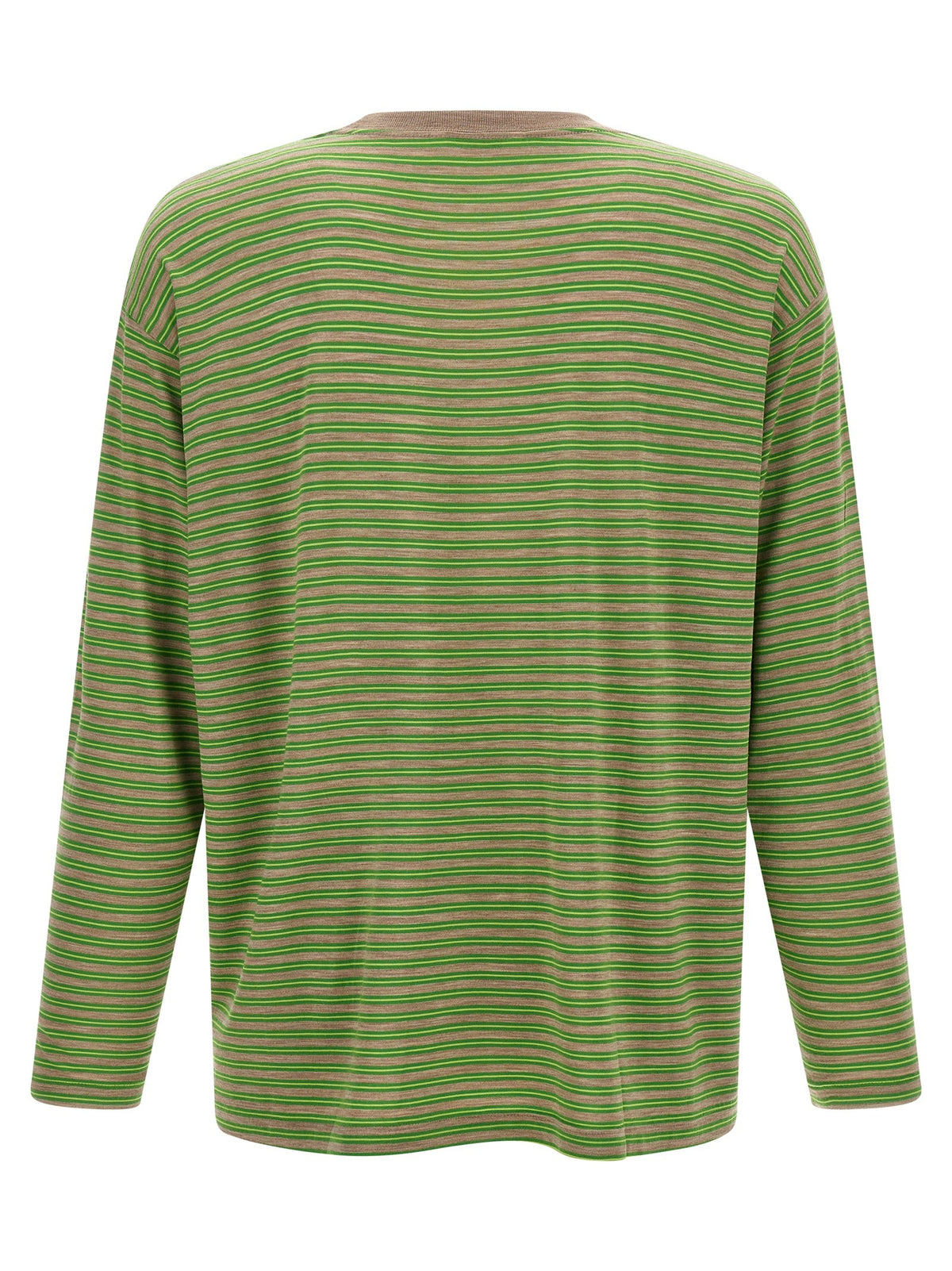 AURALEE Striped Sweater Green, view 2
