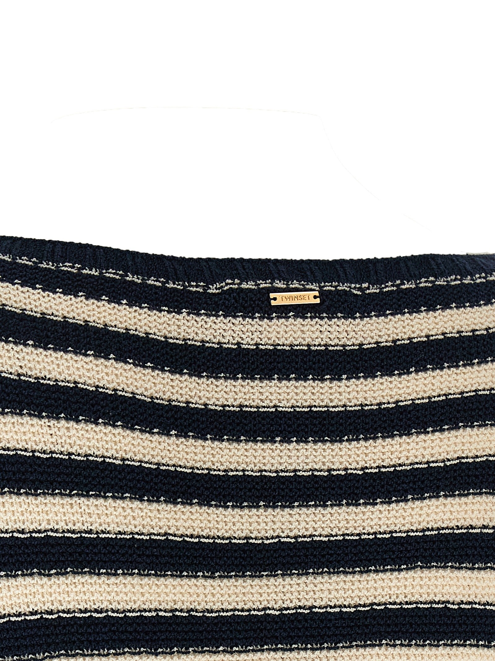TWINSET Striped Sweater Gold