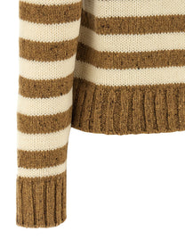 A.P.C Striped Sweater Brown