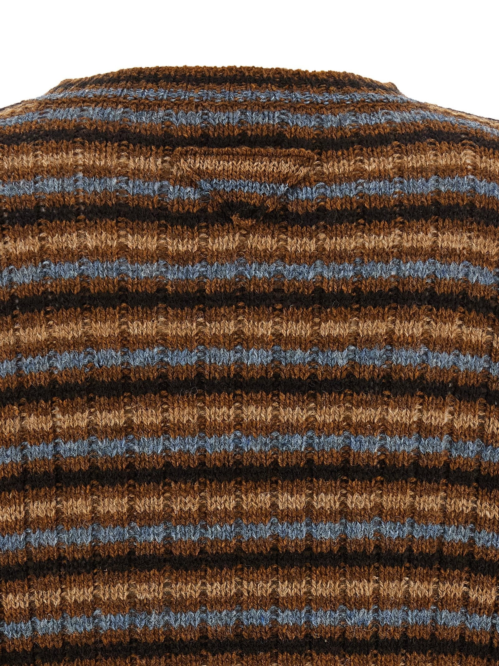 PRADA Striped Sweater Brown