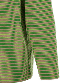 AURALEE Striped Sweater Green, view 4