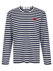 Comme Des Garcons Play Striped Shirt Gold