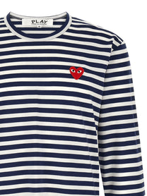 Comme Des Garcons Play Striped Shirt Gold