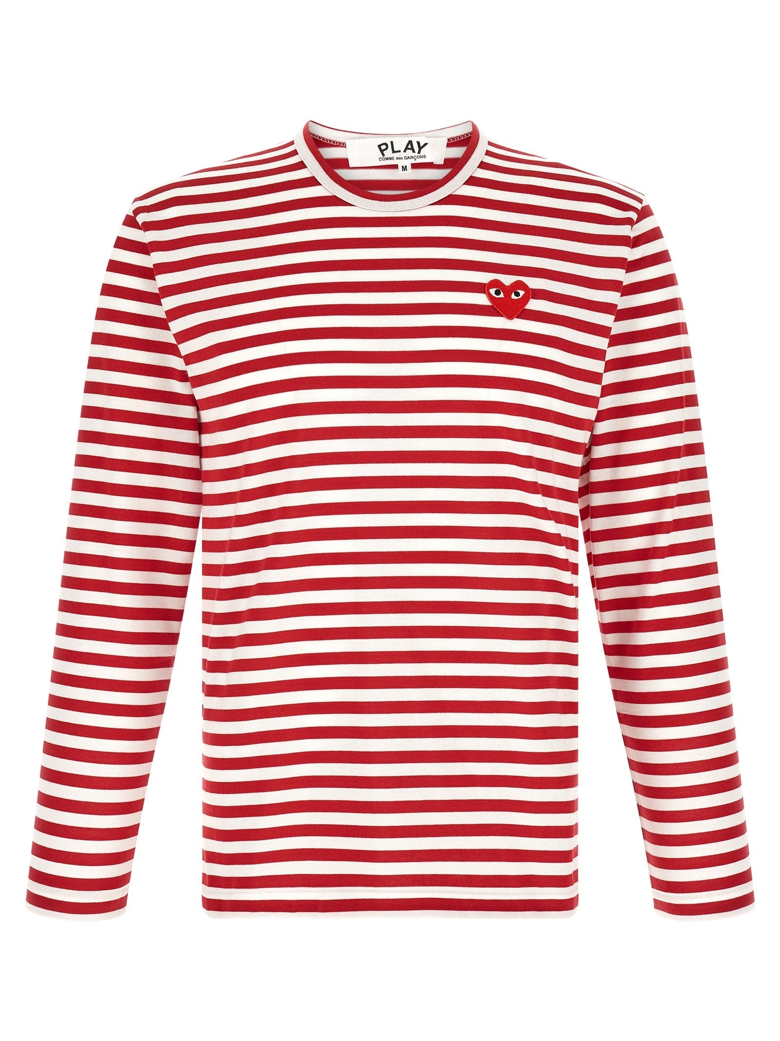 Comme Des Garcons Play Striped Shirt White