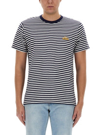 Woolrich Men's Striped Shirt Blue