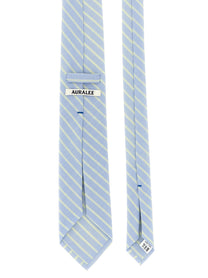 Auralee Striped Tie Blue