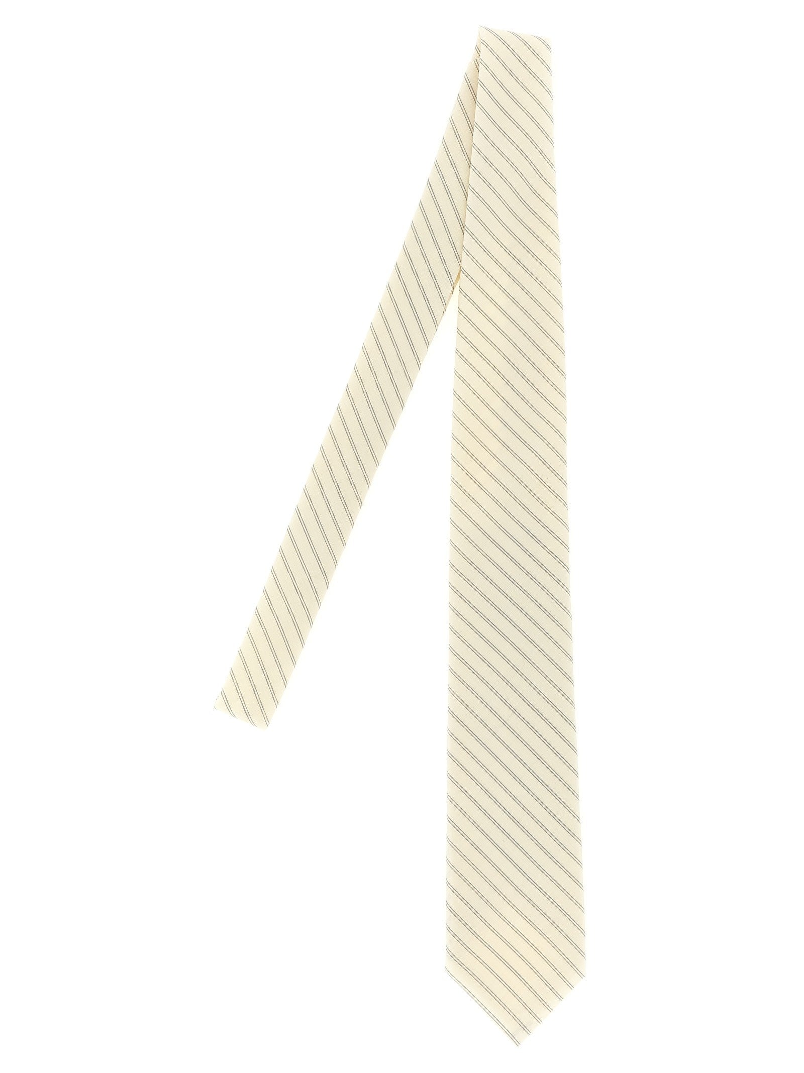 Auralee Striped Tie White