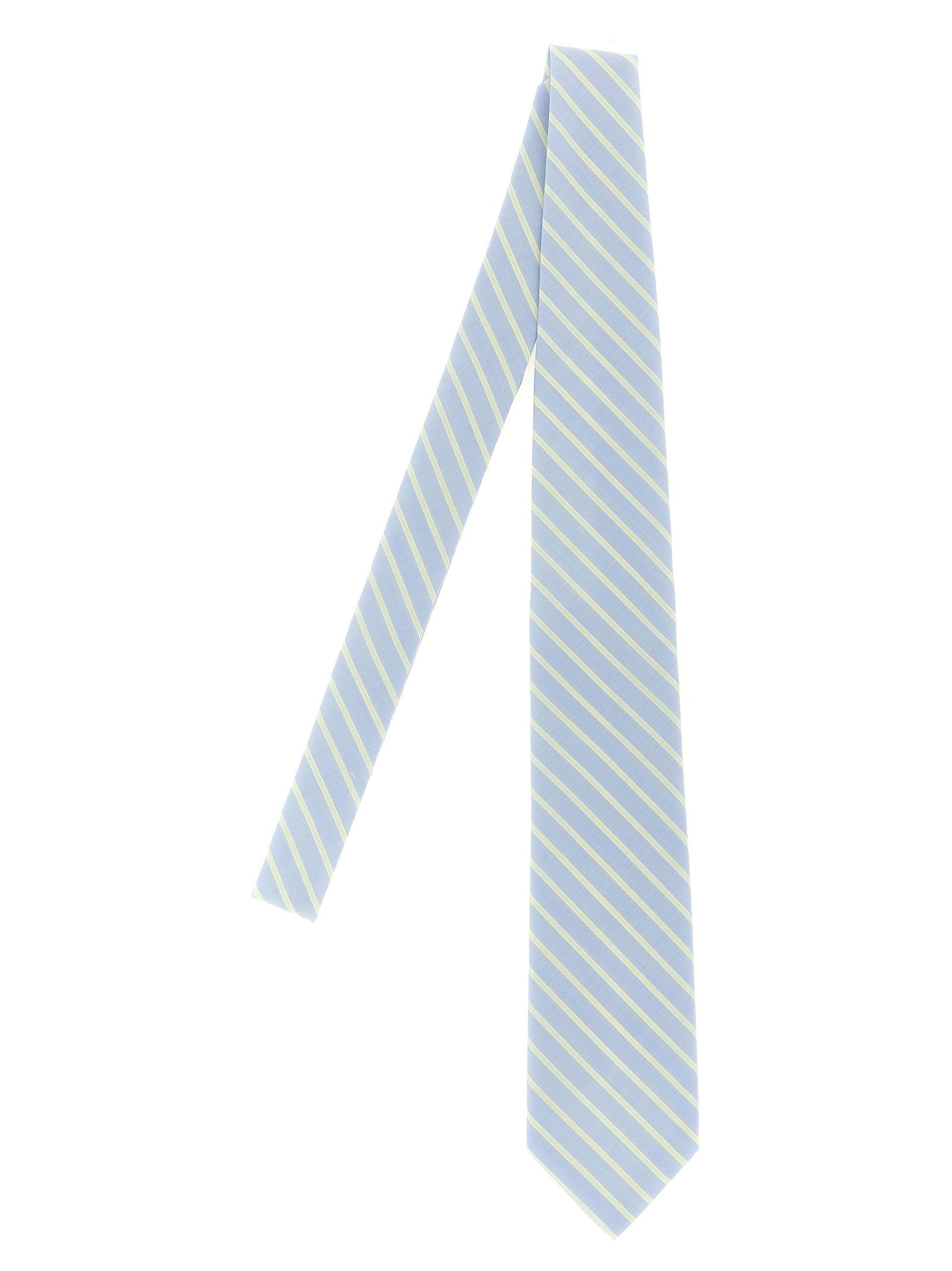 Auralee Striped Tie Blue