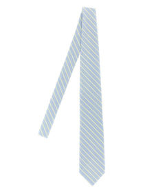 Auralee Striped Tie Blue