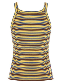 Fendi Striped Top Gold