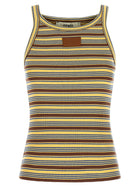 Fendi Striped Top Gold