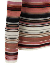 Missoni Striped Turtleneck Sweater Blue