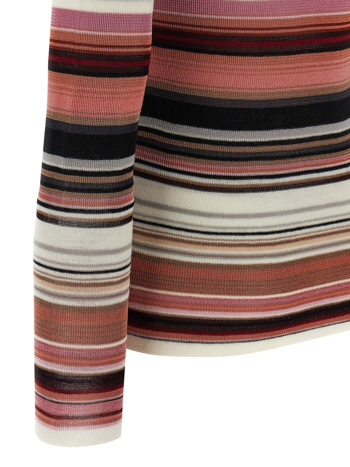 Missoni Striped Turtleneck Sweater Blue, view 4