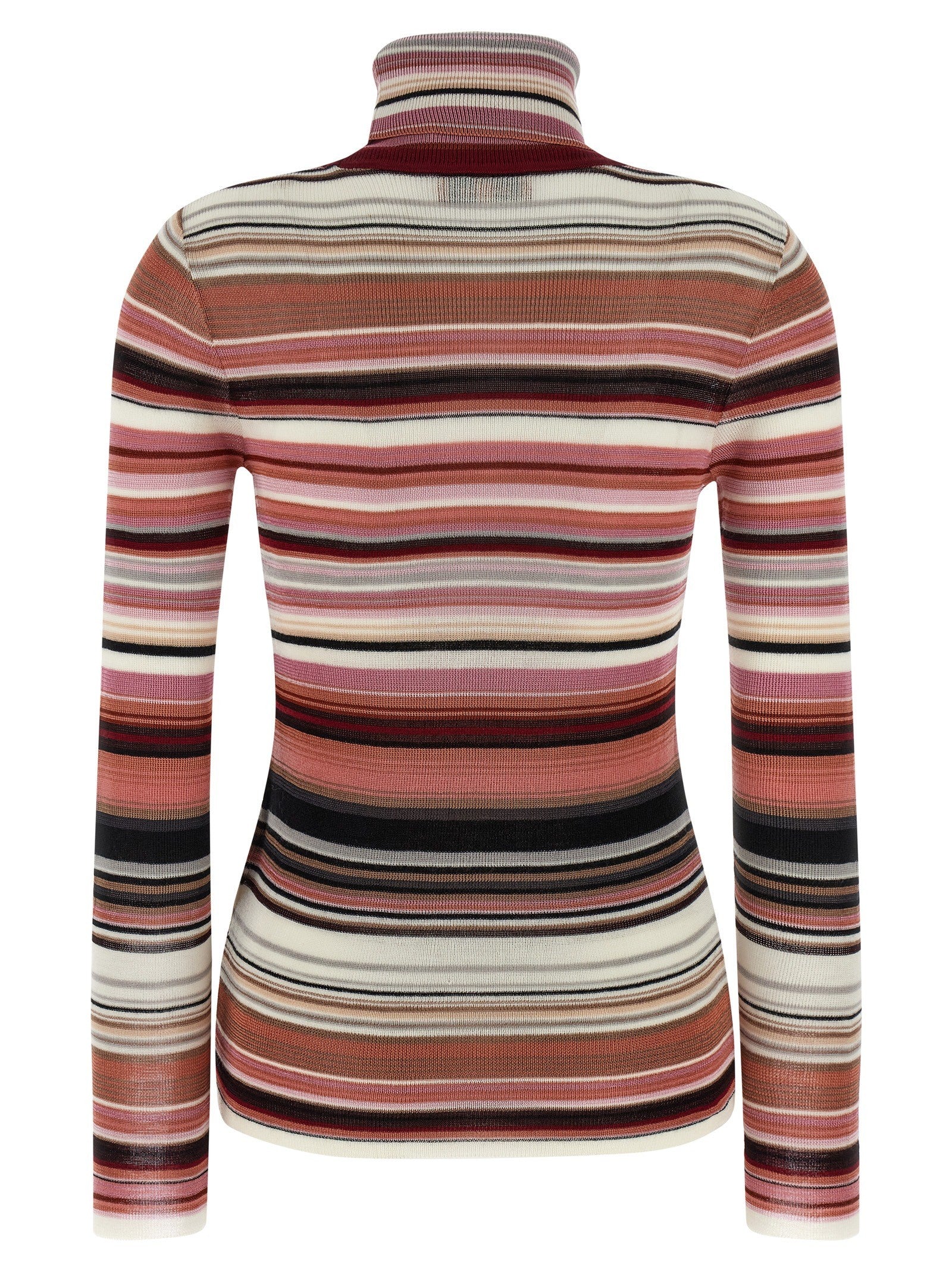 Missoni Striped Turtleneck Sweater Blue