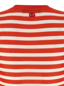 Dolce &amp; Gabbana Striped Viscose Cardigan Orange
