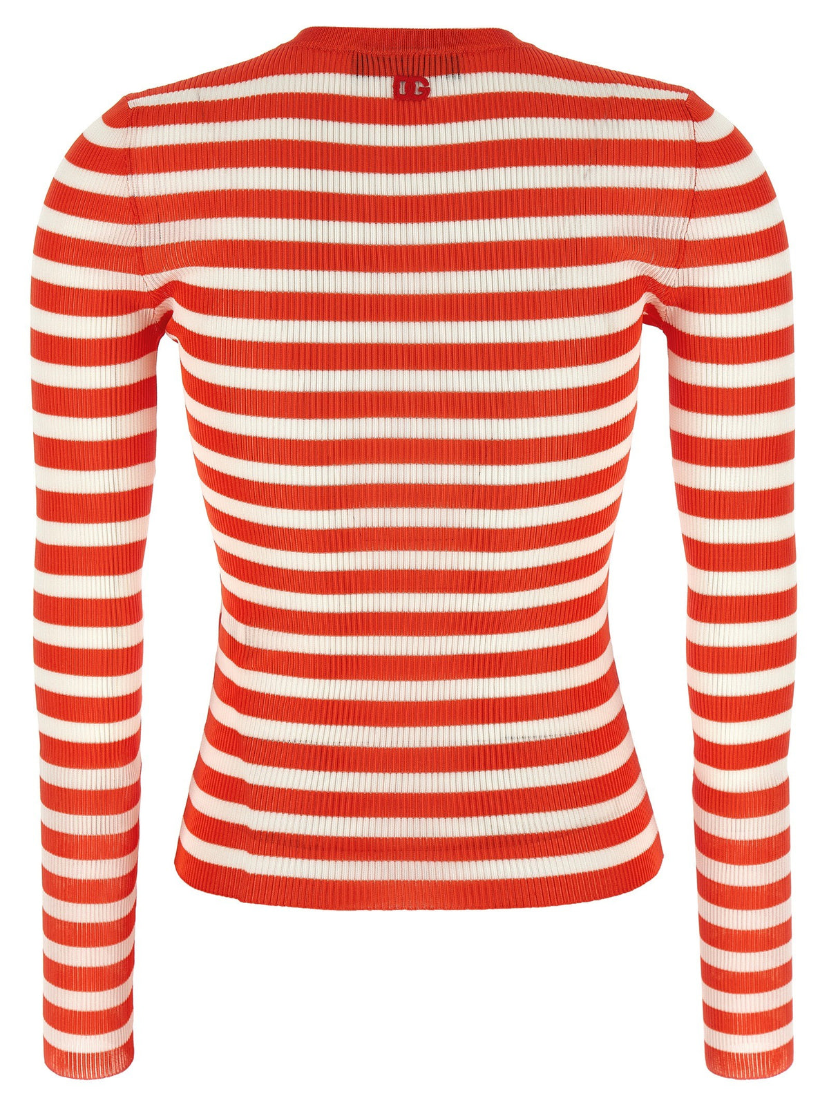 Dolce &amp; Gabbana Striped Viscose Cardigan Orange