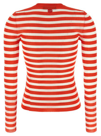 Dolce &amp; Gabbana Striped Viscose Cardigan Orange