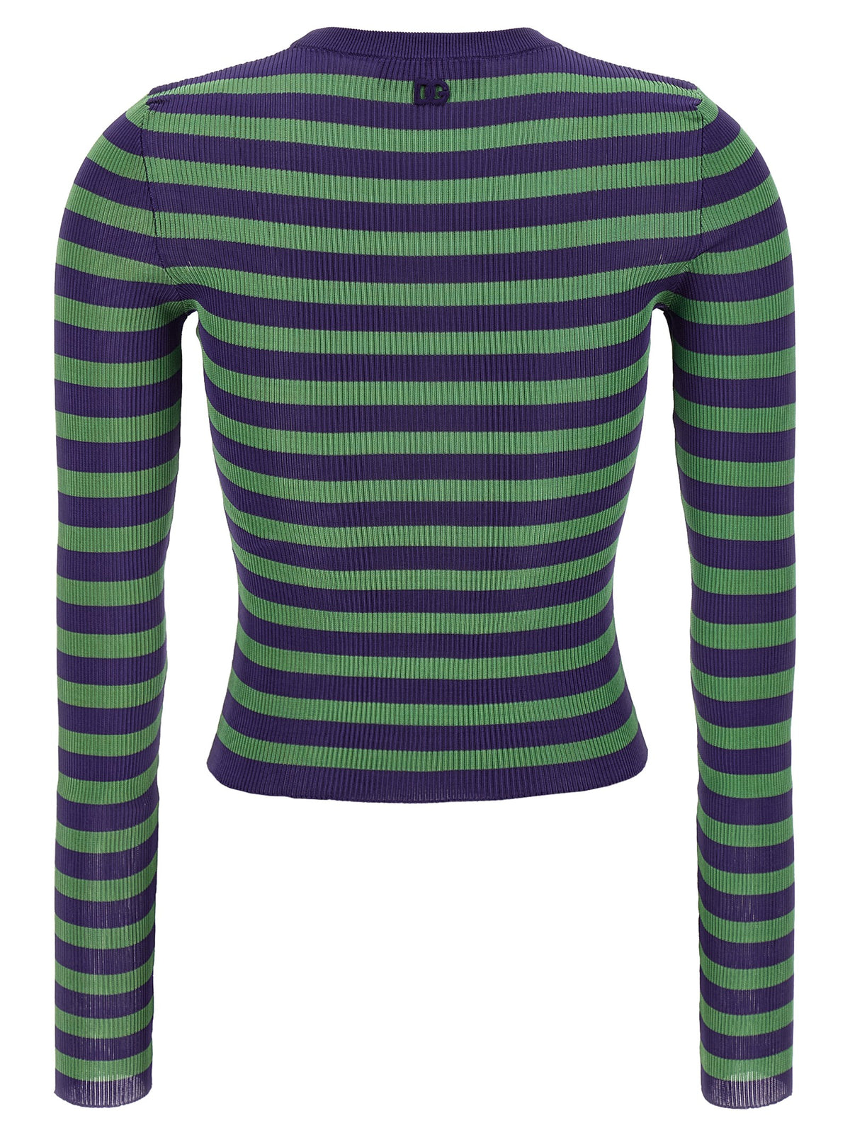 Dolce &amp; Gabbana Striped Viscose Sweater Gold, view 2