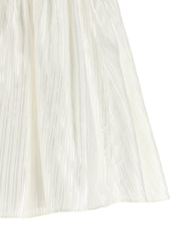 ROTATE Birger Christensen Striped Viscose Top White