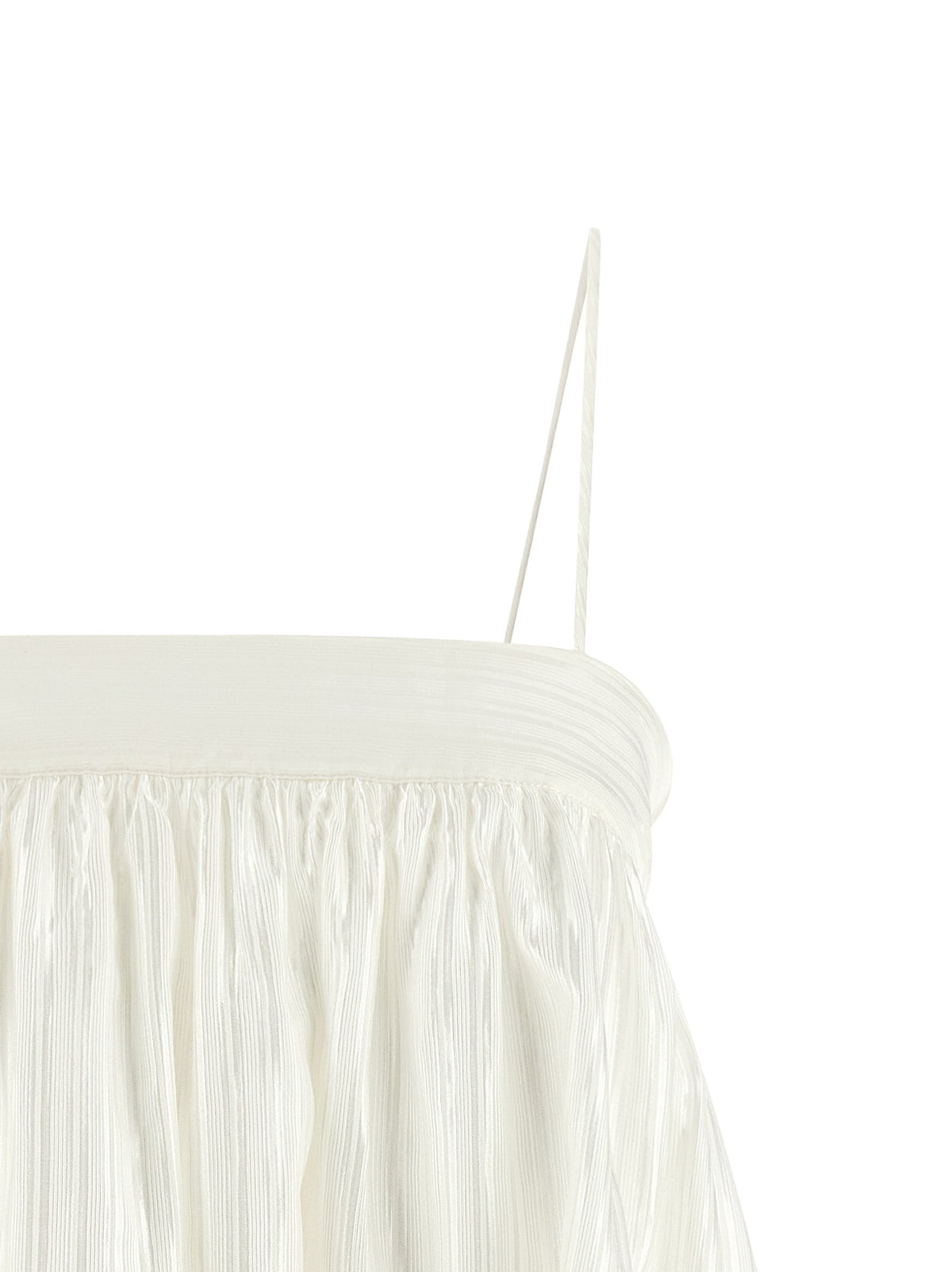 ROTATE Birger Christensen Striped Viscose Top White