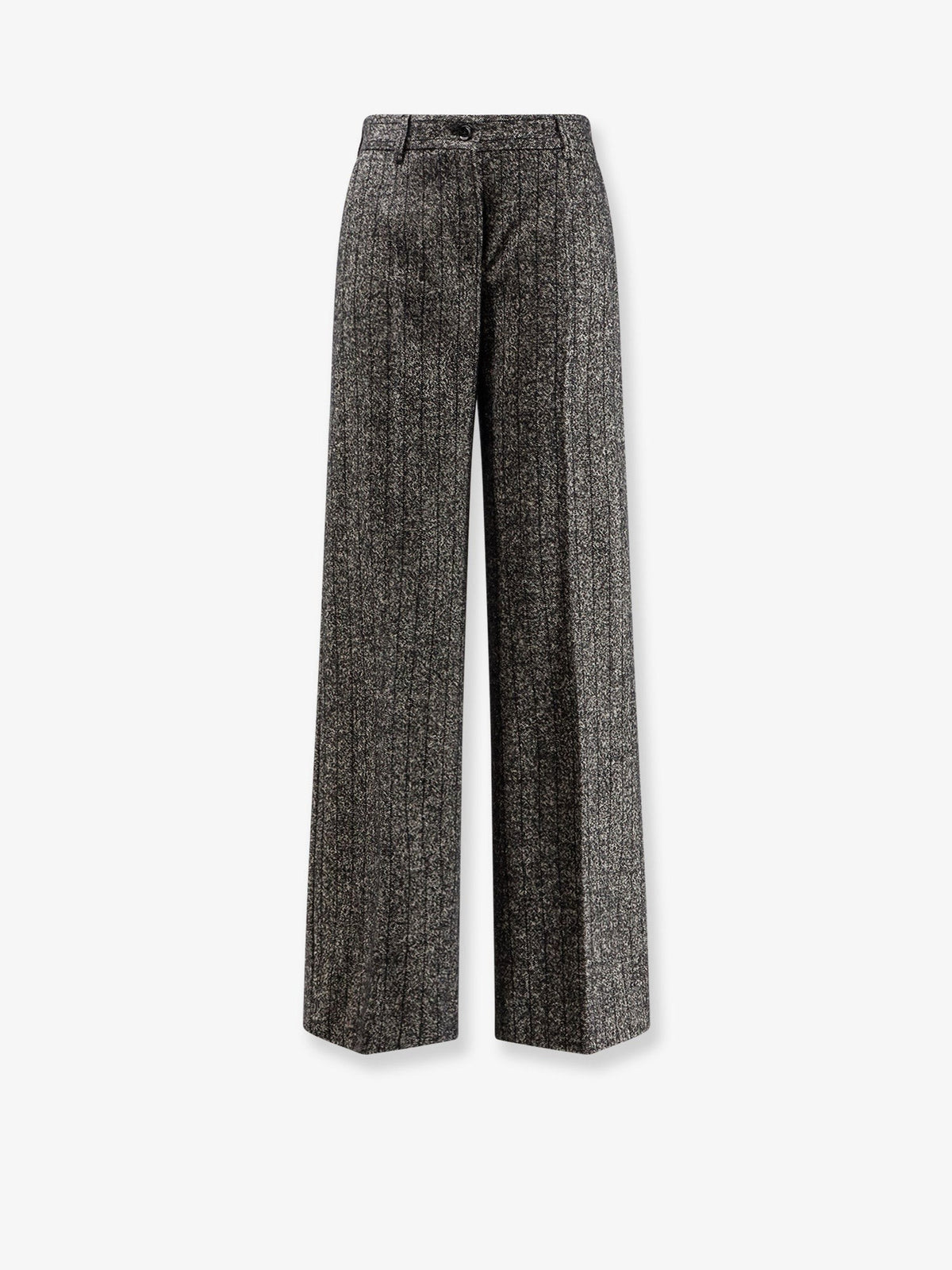Dolce &amp; Gabbana Women's Striped Wool Blend Trousers Pattern