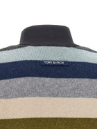 Tory Burch Striped Wool Sweater Gold, view 4