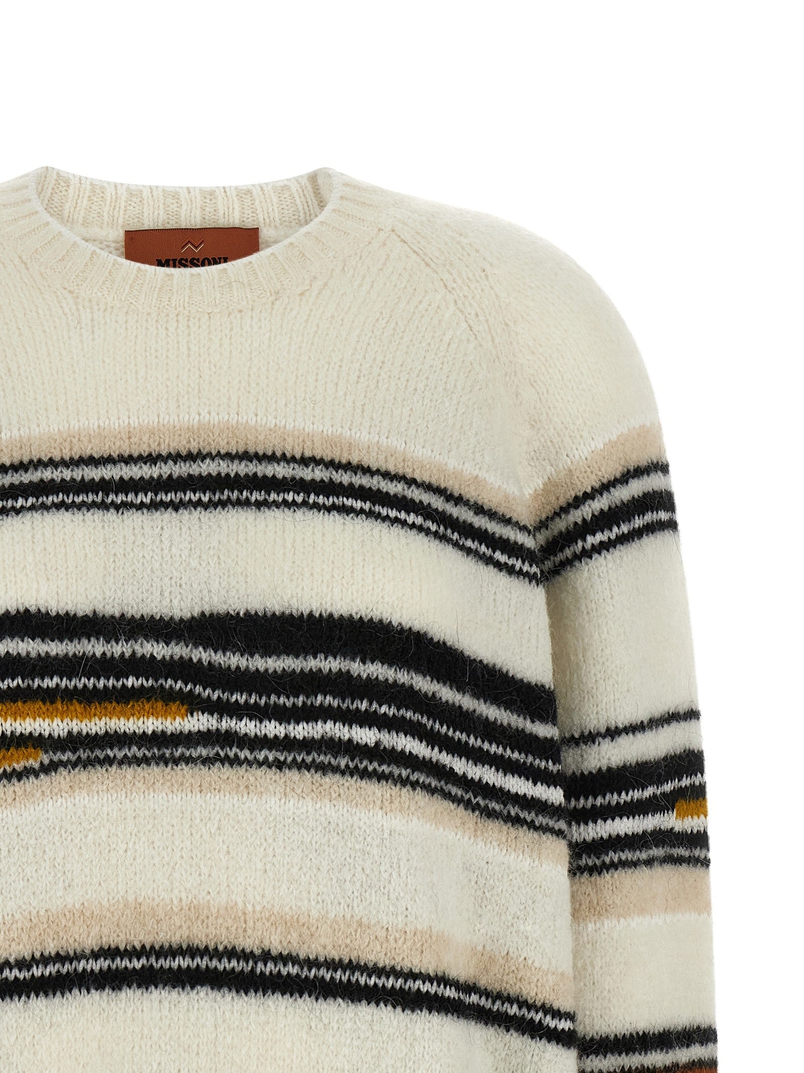 Missoni Stripes Intarsia Sweater White